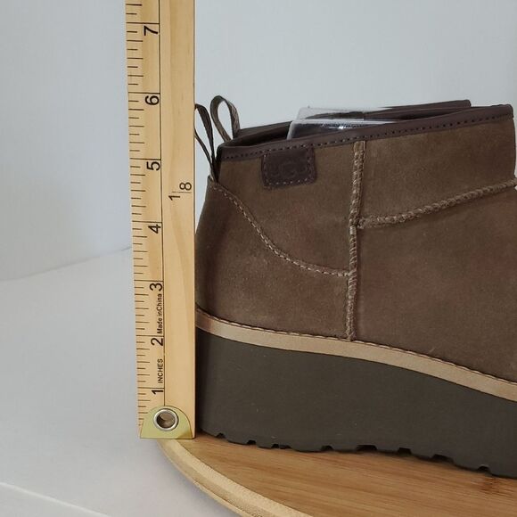 UGG Cityfunc Ultra Mini Platform Boots Women's 8 Hickory NWOB - Picture 3 of 14